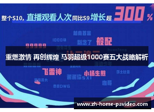 重燃激情 再创辉煌 马羽超级1000赛五大战略解析 重燃激情 再创辉煌 马羽超级1000赛五大战略解析